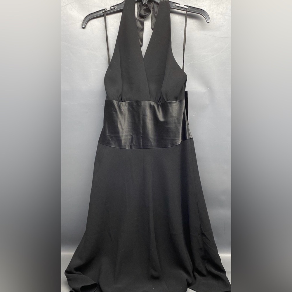 NWT Jones New York Elegant Black Halter Dress